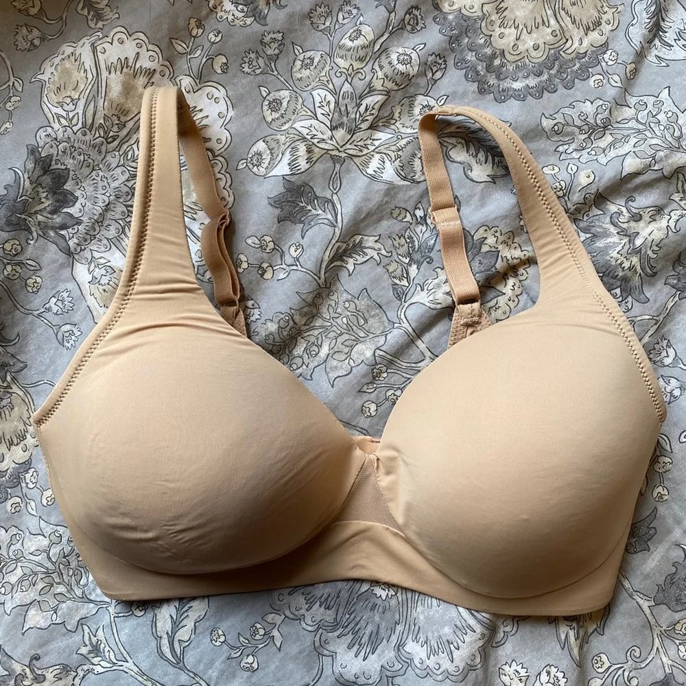 Cuddl Duds Intimates Smooth Micro Perfect Support Wirefre Bra Beige - medium